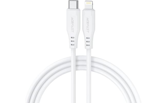 ACEFAST C3-01 USB-C To Lightning TPE Charging Data Cable 1.2M - White